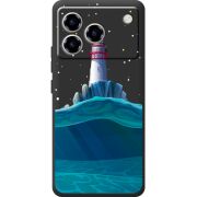 Чорний чохол BoxFace ZTE Blade A76 4G Lighthouse