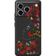 Чорний чохол BoxFace ZTE Blade A76 4G 3D Ukrainian Muse