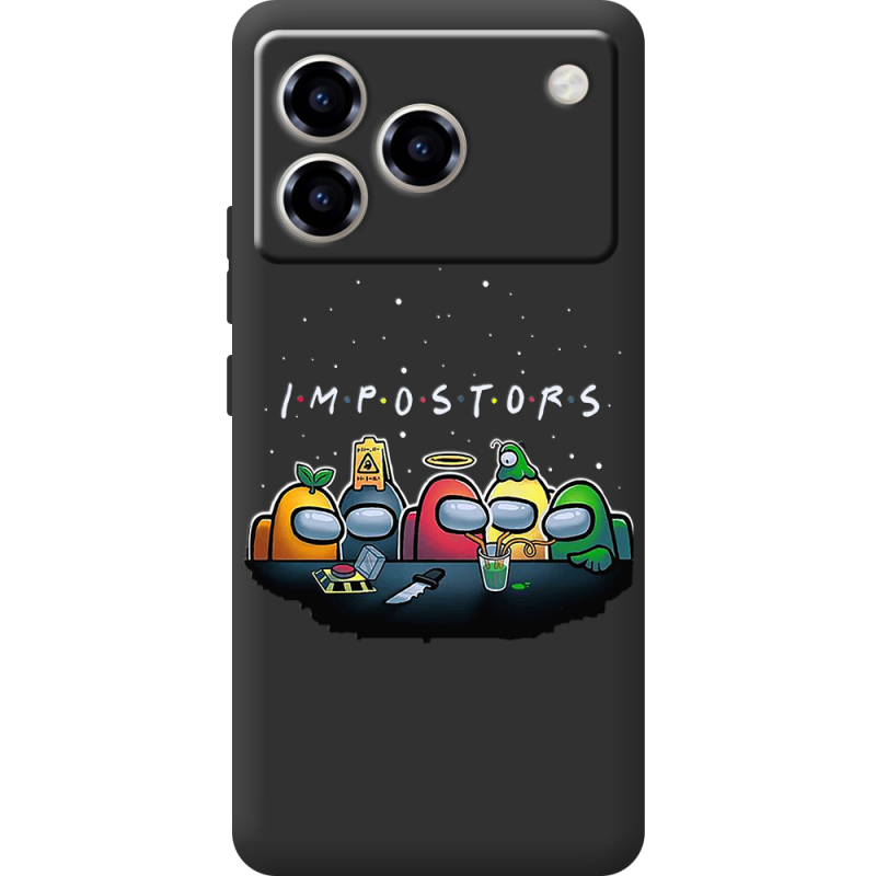 Чорний чохол BoxFace ZTE Blade A76 4G Among Us Impostors