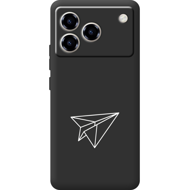 Чорний чохол BoxFace ZTE Blade A76 4G Paper Plane