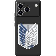 Чорний чохол BoxFace ZTE Blade A76 4G Атака Титанов Крылья Свободы