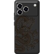 Чорний чохол BoxFace ZTE Blade A76 4G Chinese Dragon