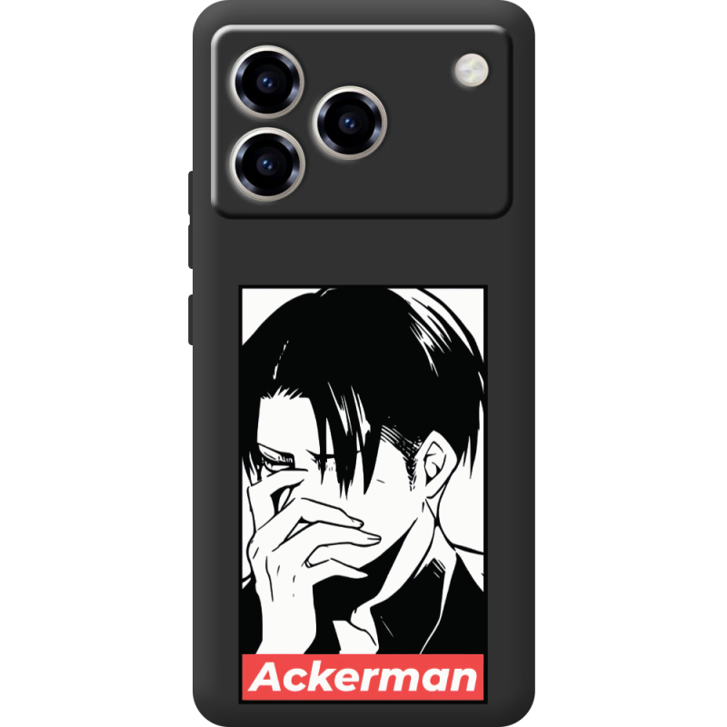 Чорний чохол BoxFace ZTE Blade A76 4G Attack On Titan - Ackerman