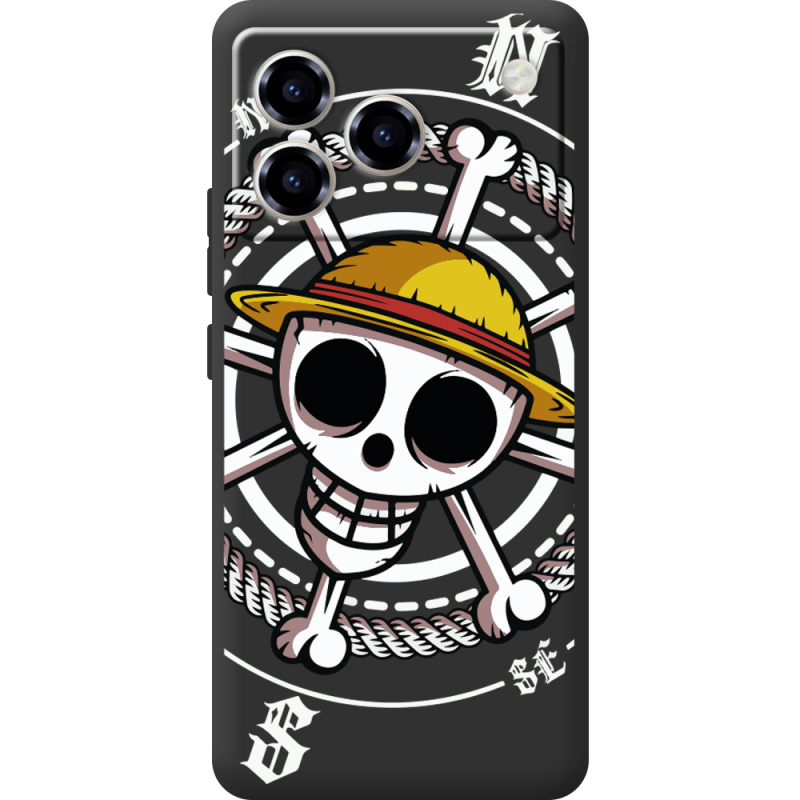 Чорний чохол BoxFace ZTE Blade A76 4G One Piece Компас