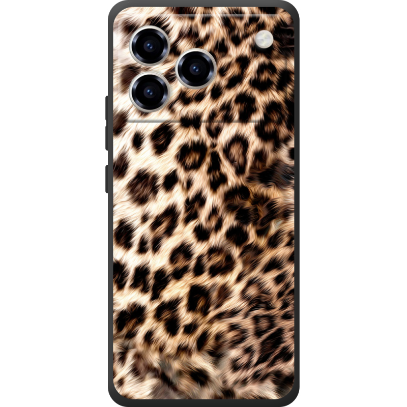 Чорний чохол BoxFace ZTE Blade A76 4G Леопардовий