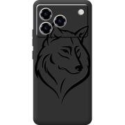 Чорний чохол BoxFace ZTE Blade A76 4G Wolf