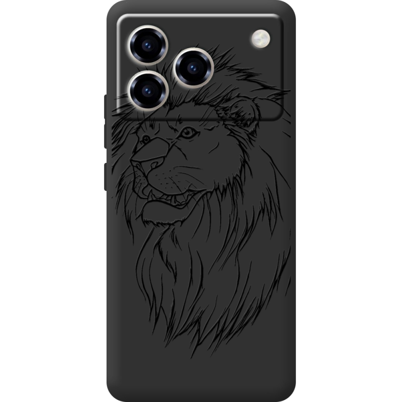 Чорний чохол BoxFace ZTE Blade A76 4G Lion