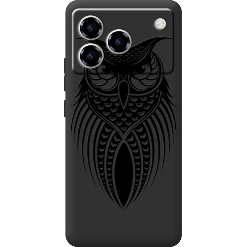 Чорний чохол BoxFace ZTE Blade A76 4G Owl