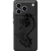 Чорний чохол BoxFace ZTE Blade A76 4G Snake
