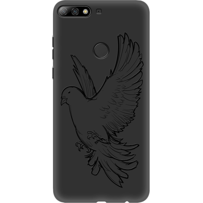 Черный чехол Uprint Huawei Y7 Prime 2018 / Honor 7C Pro Dove