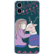 Чохол BoxFace Motorola Moto G35 Girl and deer