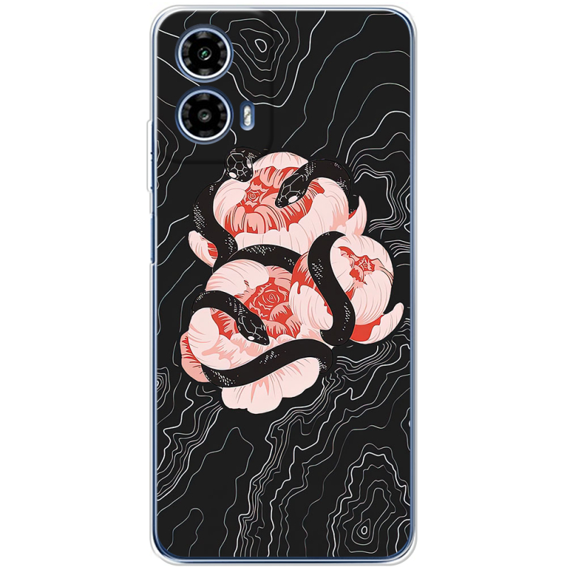Чохол BoxFace Motorola Moto G35 Snake Rose
