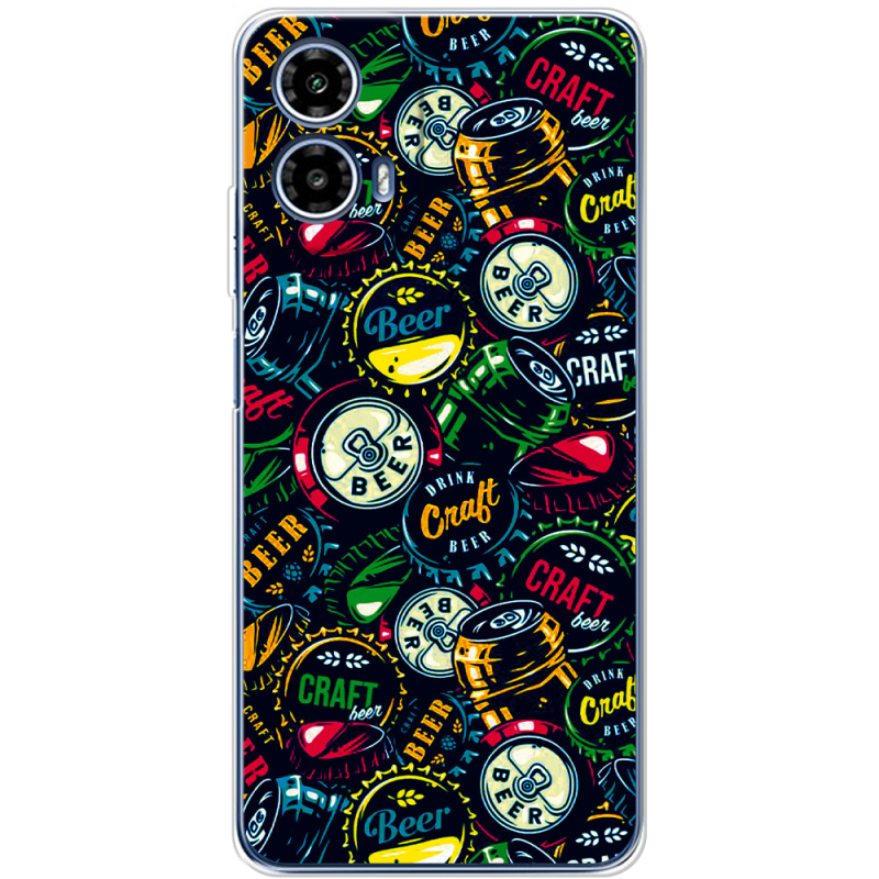 Чохол BoxFace Motorola Moto G35 Bottle Caps