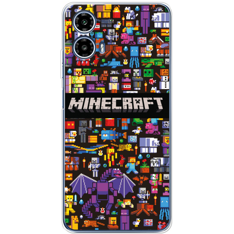 Чохол BoxFace Motorola Moto G35 Minecraft Mobbery