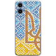 Чохол BoxFace Motorola Moto G35 Тризуб Вишивка