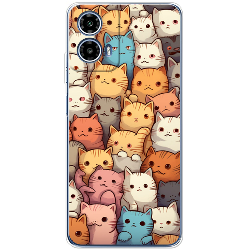 Чохол BoxFace Motorola Moto G35 Котики муркотики