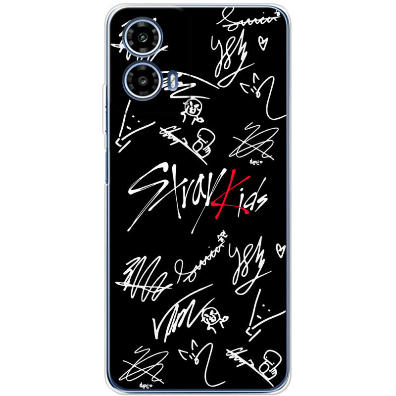 Чохол BoxFace Motorola Moto G35 Stray Kids автограф