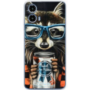 Чохол BoxFace Motorola Moto G35 Енот с банкой