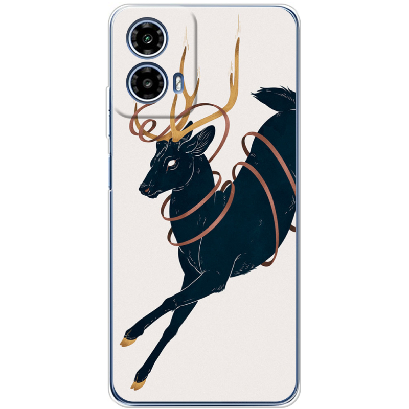 Чохол BoxFace Motorola Moto G35 Black Deer