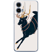 Чохол BoxFace Motorola Moto G35 Black Deer