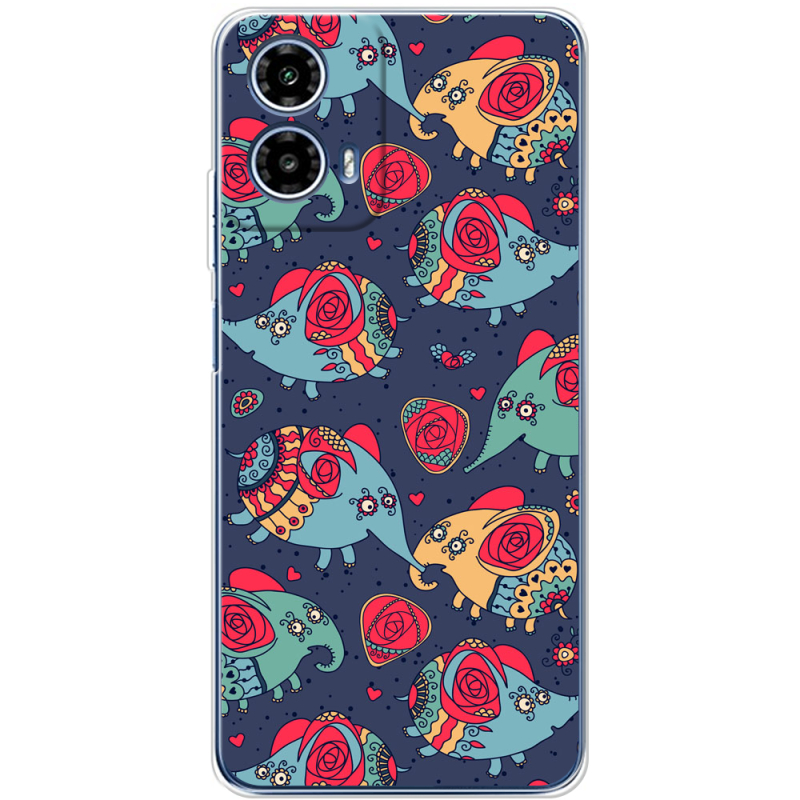 Чохол BoxFace Motorola Moto G35 Flying Elephants