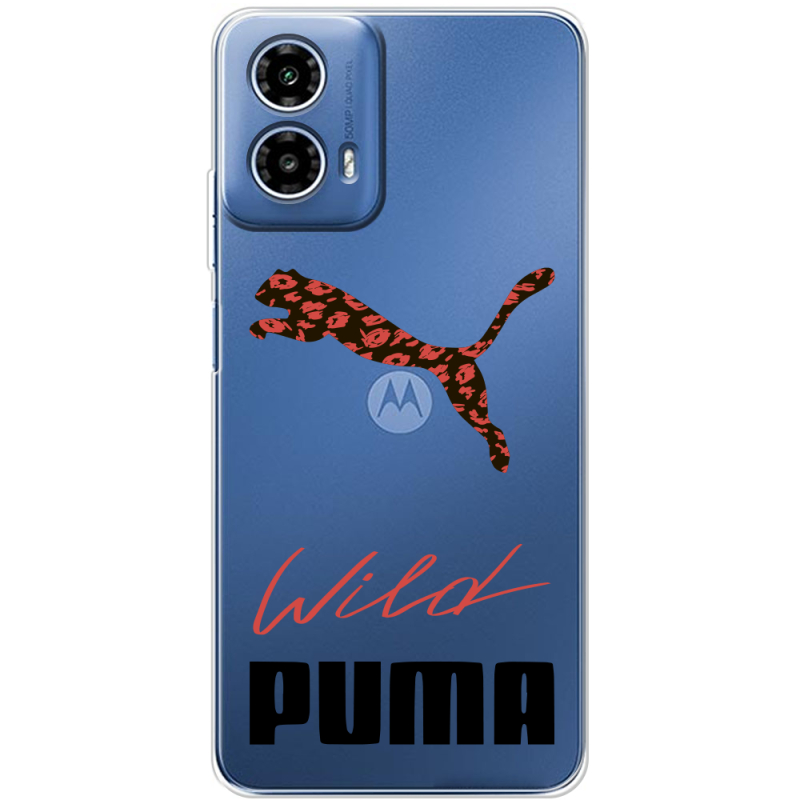 Прозорий чохол BoxFace Motorola Moto G35 Wild Cat