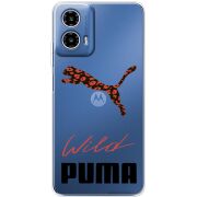Прозорий чохол BoxFace Motorola Moto G35 Wild Cat
