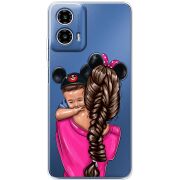 Прозорий чохол BoxFace Motorola Moto G35 Mouse Mommy