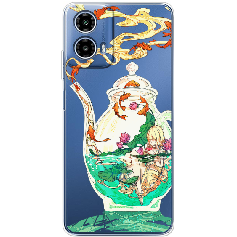 Прозорий чохол BoxFace Motorola Moto G35 Kettle