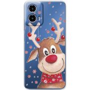 Прозорий чохол BoxFace Motorola Moto G35 Winter Deer