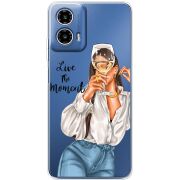 Прозорий чохол BoxFace Motorola Moto G35 Live The Moment