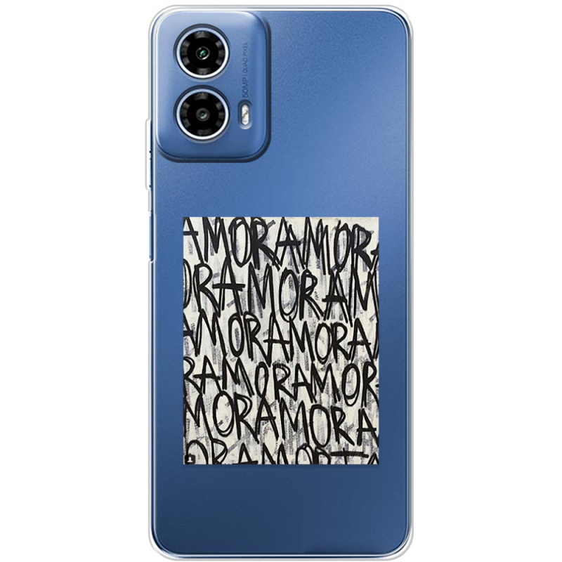 Прозорий чохол BoxFace Motorola Moto G35 Amor Amor