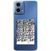 Прозорий чохол BoxFace Motorola Moto G35 Blah Blah
