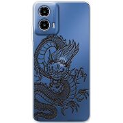 Прозорий чохол BoxFace Motorola Moto G35 Chinese Dragon