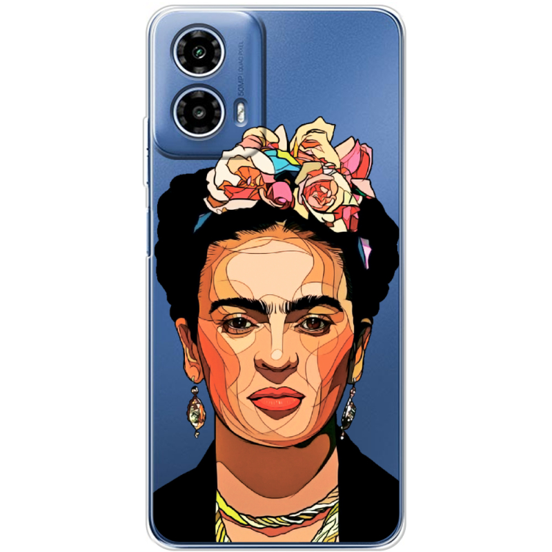 Прозорий чохол BoxFace Motorola Moto G35 Фрида Кало