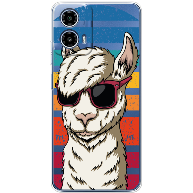 Прозорий чохол BoxFace Motorola Moto G35 Стильна Лама