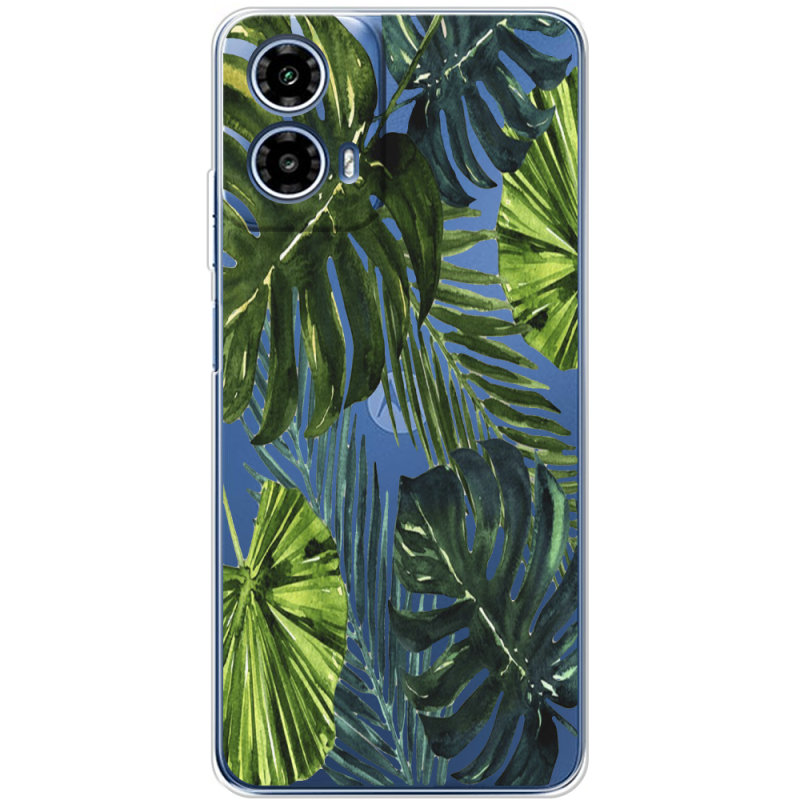 Прозорий чохол BoxFace Motorola Moto G35 Palm Tree