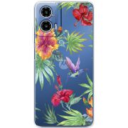 Прозорий чохол BoxFace Motorola Moto G35 Tropical