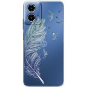 Прозорий чохол BoxFace Motorola Moto G35 Feather