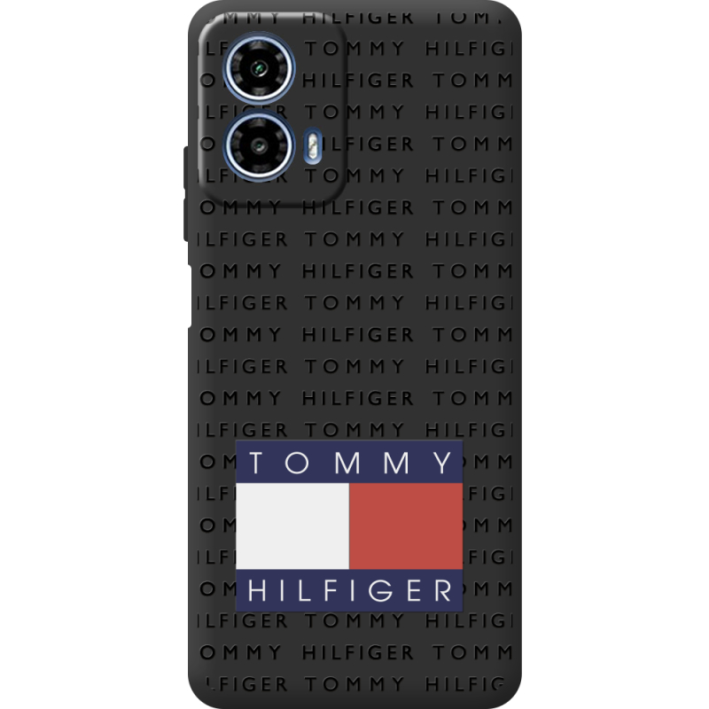 Чорний чохол BoxFace Motorola Moto G35 Tommy Print