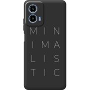 Чорний чохол BoxFace Motorola Moto G35 Minimalistic