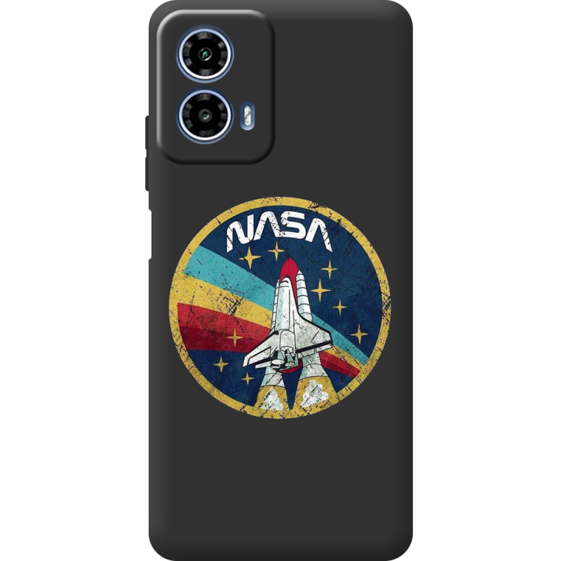 Чорний чохол BoxFace Motorola Moto G35 NASA