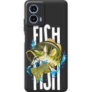 Чорний чохол BoxFace Motorola Moto G35 Fish