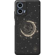 Чорний чохол BoxFace Motorola Moto G35 Moon