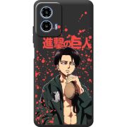 Чорний чохол BoxFace Motorola Moto G35 Атака Титанов Леви