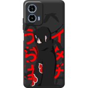 Чорний чохол BoxFace Motorola Moto G35 Учиха Итачи