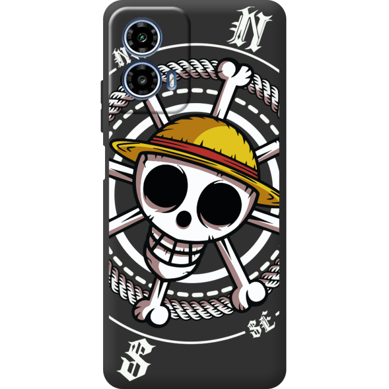 Чорний чохол BoxFace Motorola Moto G35 One Piece Компас