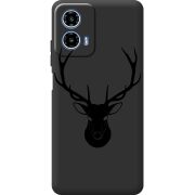 Чорний чохол BoxFace Motorola Moto G35 Deer