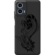Чорний чохол BoxFace Motorola Moto G35 Snake