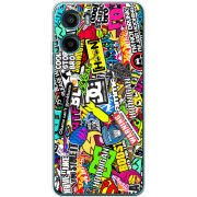Чохол BoxFace Motorola G06 Power Multicolored Inscriptions